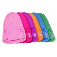 China Multi Color Body Scrub Hand Gloves Skin Exfoliating Mitt For Self Tanning Preparation factory