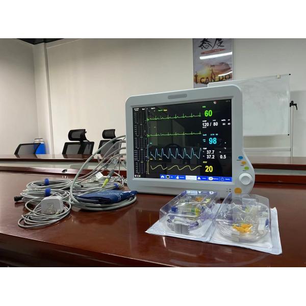 Quality 6 Parameters ICU Cardiac Monitor Portable For Monitoring ECG NIBP SPO2 for sale