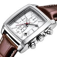 China OEM Dial Wrist Genuine Leather Quartz Watch For Business Man factory