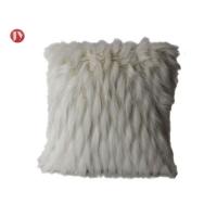 China decorative luxury soft fluffy faux fur throw pillow covers 18inch*18inch,mongolian style cushion case for couch,bed,sofa factory