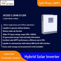 Quality Hybrid Solar inverter with 100V-500V PV Input and 120Vac single phase/240Vac for sale
