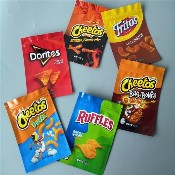 Quality 3 Side Seal Mylar Aluminum Foil Bags 3.5g Heat Sealable Pouches for sale