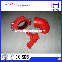 Quality ductile iron grooved pipe fitting elbow 90 dn150 for sale