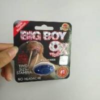 China Big Boy 9X Paper Blister Card Packaging Sex Pill Capsule With Transparent Stickers Blisters Bottles factory