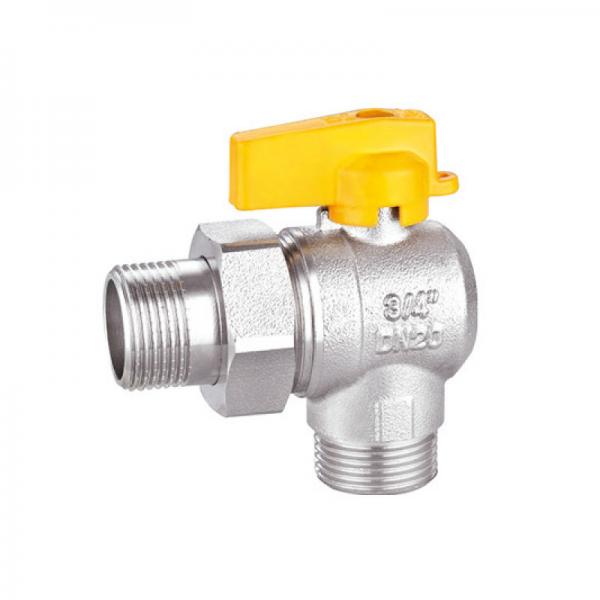 Quality Brass Gas 1/2 Inch Male Ball Valve Nickel Plated 3/4 Threaded Ball Valve for sale