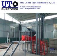 China strong double shaft shredder/ Solid Waste Shredder/Medical Waste Shredder/ two engines shredder/ solid waste crusher factory