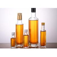 China Transparent Glass Oil Bottles Varity Capacity , Crystal Glass Camellia Oil Bottle factory
