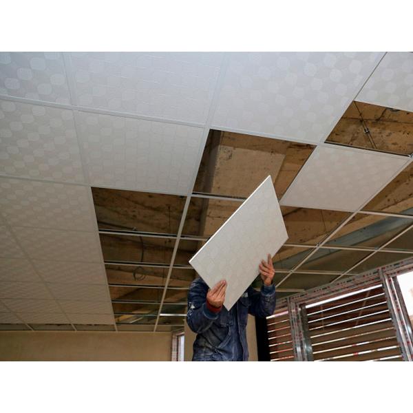 Quality Rectangle Fireproof PVC Gypsum Ceiling With ISO CE Certificate for sale