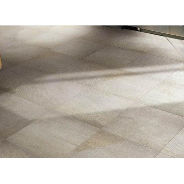 Quality Natural Stone Effect Porcelain Floor Tiles 10Mm Light Grey High Hardness for sale