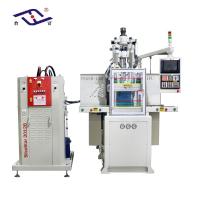 China 85 Ton Shoe Sole Making Machine Vertical Double Slide LSR Injection Molding Machine factory