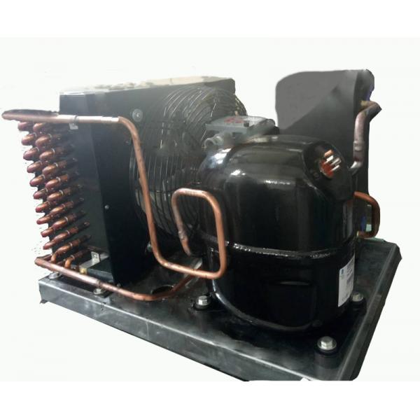 Quality 1.5hp Hermetic Compressor Condenser Unit Explosion Proof Black Color 1 Year Warranty for sale