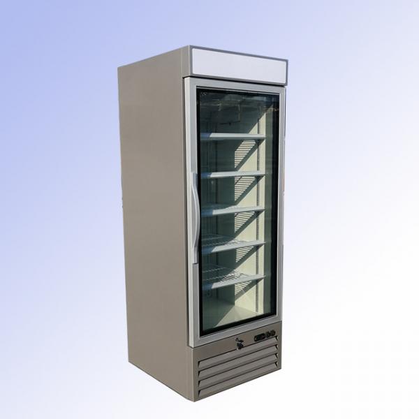 Quality Single Swing Glass Door Merchandiser Freezer 400L Digital Thermostat High Efficiency for sale