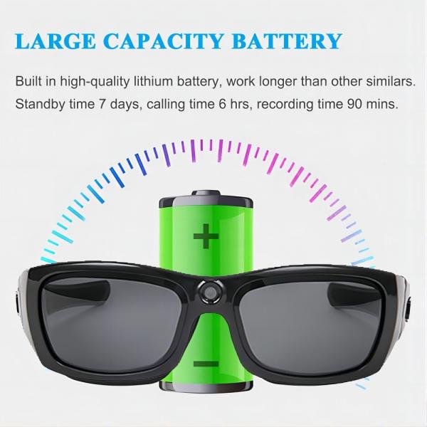 Quality 720p Bluetooth Video Sunglasses Recording For Trekking Walking Golf Outdoor for sale