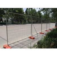 China Plastic Feet 60x60mm Temporary Mesh Fence Panels for sale
