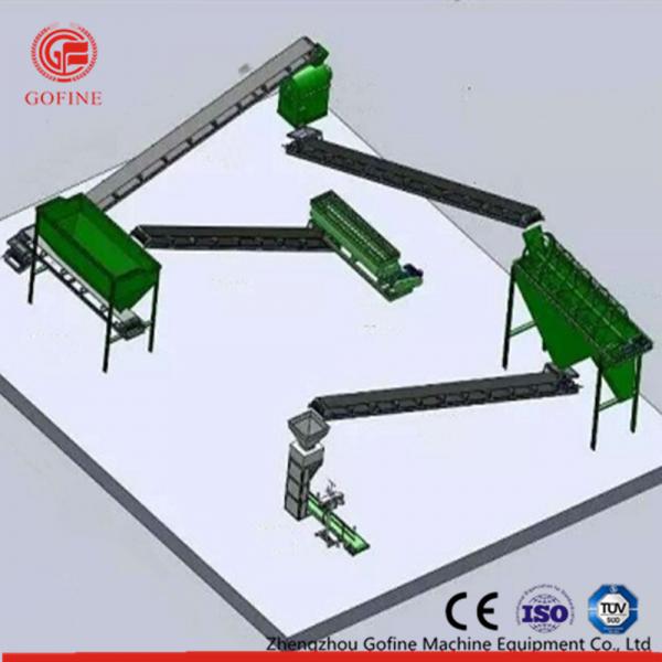 Quality Powdery Organic Fertilizer Production Line Green Color Strong Adaptability for sale