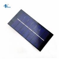 China 0.9W Portable Glass Solar Panel Charger ZW-11858 Poly Glass Paminated Solar factory