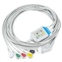 Quality P-Hilips Adult ECG Cables And Leadwires 8pin 3 Lead Snap ECG Cable for sale