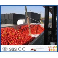 China Tomato Sauce Making Machine Tomato Paste Production Line With Hot / Cold Break System for sale