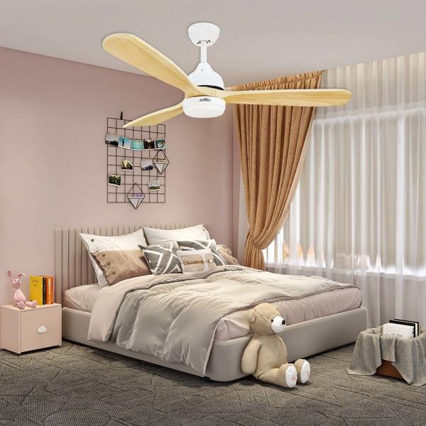 Quality OEM Dimmable LED Ceiling Fan Energy Saving 220V DC Copper Motor for sale