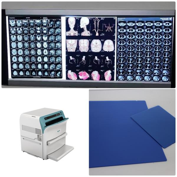 Quality 25cmx30cm Medical Thermal Imaging Film Blue X Ray Film For Radiology Dept for sale