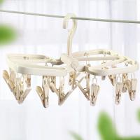 China Folding Household Bra Clips Underwear Socks Drying Clothes Peg Hanger factory