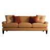 China Leisure Khaki Fabric Vintage Sofa Wood Frame For Living Room 3 Seater factory