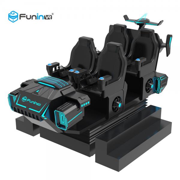 Quality 3.8KW 9D Cinema Simulator Virtual Reality Shooting VR Game Car With Delicate for sale