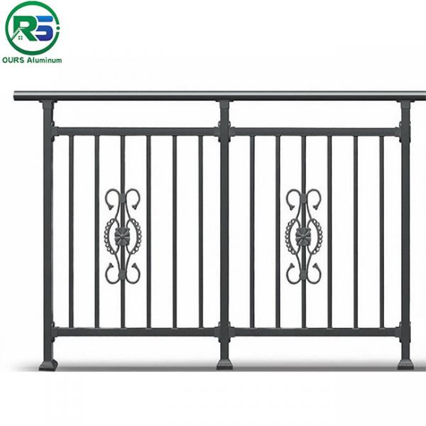 Quality Black Contemporary Aluminum Fence Panel Pre - Assembled Classic Spear Top for sale