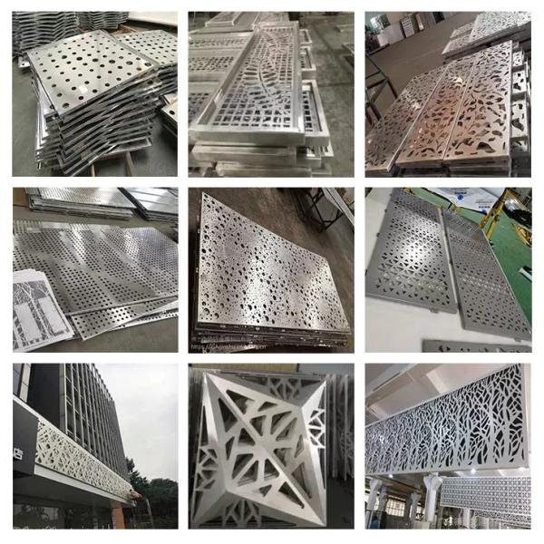 Quality Architectural Laser Cut Sheet Metal Fabrications Stainless Steel Facade Curtain Wall Pan for sale