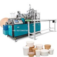 Quality 500ML 1000ML Automatic Paper Feeding Salad Paper bowl making machine for sale