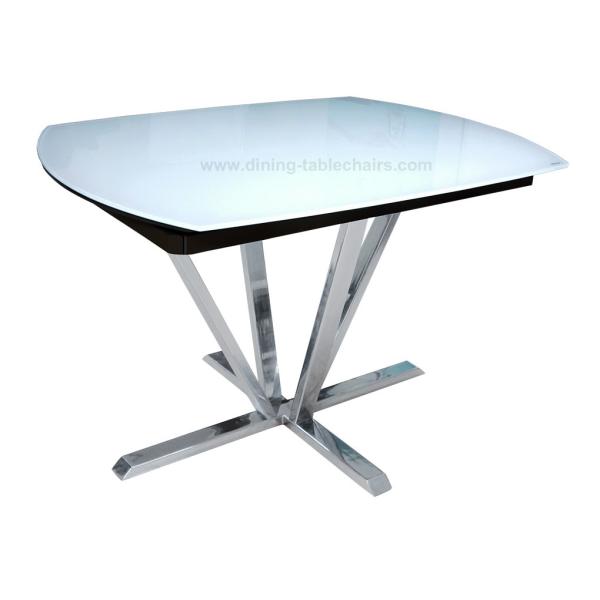 Quality Modern Extension Dining Room Table Hotel Use White Painting Beneath for sale