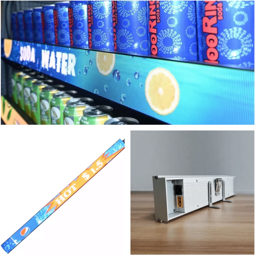 p1.5 indoor shelf led display