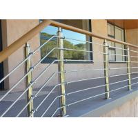 china Wood / PVC Handrail Stainless Steel Railing Investment Casting For Office Buildings