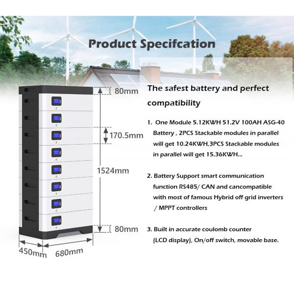 Quality ODM 10Kwh 50KWH Energy Storage Powerwall Solar Battery Backup System for sale