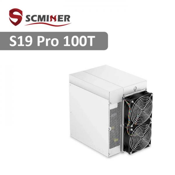 Quality Consumption 3000W Antminer S19 Pro 100t BTC Advanced Chip Technology for sale