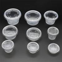 Quality Spill Proof Stackable Sauce Plastic Cup Round Shape 2 Ounce for sale