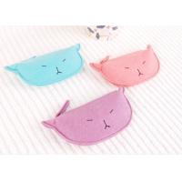 China Moderate Size Easy Carrying Felt Coin Purse 7*13 Cm Zipper Design factory