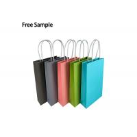 Quality Sustainable C2S CMYK 350g Present Paper Bag With Handle for sale
