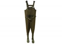 China Fly Neoprene Fishing Waders Warm Customized Eco Friendly In Green Color factory