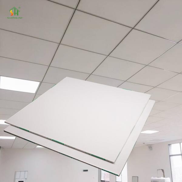 Quality 4x8 PVC Gypsum Ceiling Plasterboard Water Resistant For Office Ceiling for sale