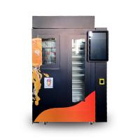 China Black Color Orange Fruit Juice Vending Machine For School / Shops Use factory