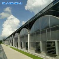 China Agricultural Flowers Shading Multi Span Hot Dipped Galvanized Polycarbonate Greenhouse factory