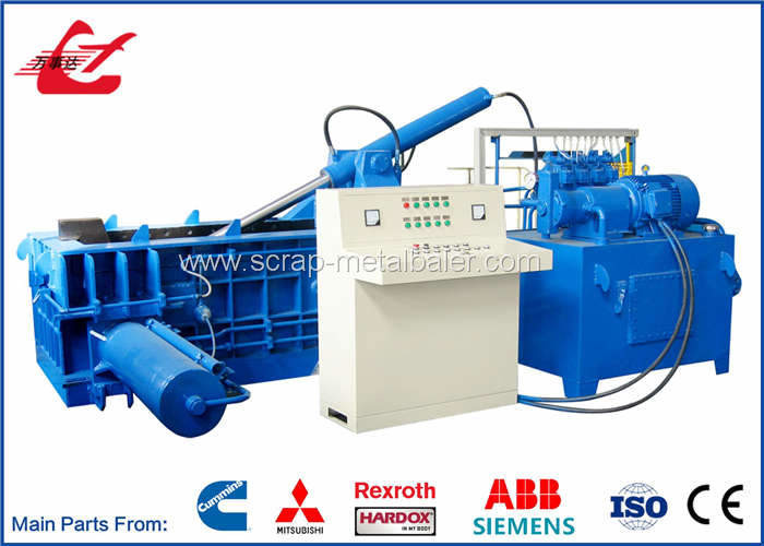 China Aluminum Wires Scrap Metal Baler Machine For Steel Plants Recycling Companies factory