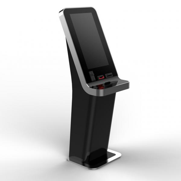 Quality Interactive Information Self Service Ticket Kiosk Elegant Design For Buiding Hall for sale