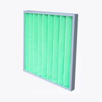 China Non Woven Synthetic Fiber G4  Washable Air Filter Pleated Panels factory