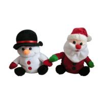 Quality 16cm 6.3in Snowman Stuffed Animal Long Message Recordable Stuffed Animals for sale
