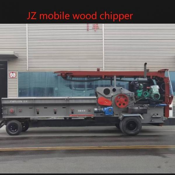 Quality Carbon Steel Industrial Chipper Shredder Chipping Size 50mm Mobile Wood Chipper for sale