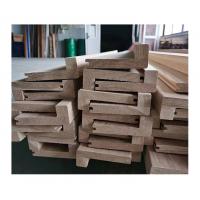 China Unfinished And Brushed Solid Oak Stair Nosing, A/B Grade, Customized Size factory