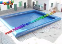 China Plato 0.9mm PVC Blue Intex Inflatable Swimming Pools For Kids / Adults factory
