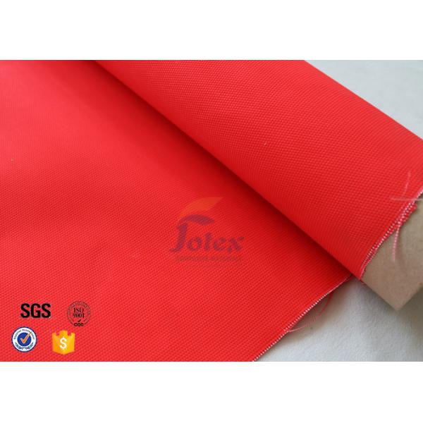 Quality Industrial Fiberglass Fire Blanket 0.45mm Red Acrylic Coated Fiberglass Cloth for sale